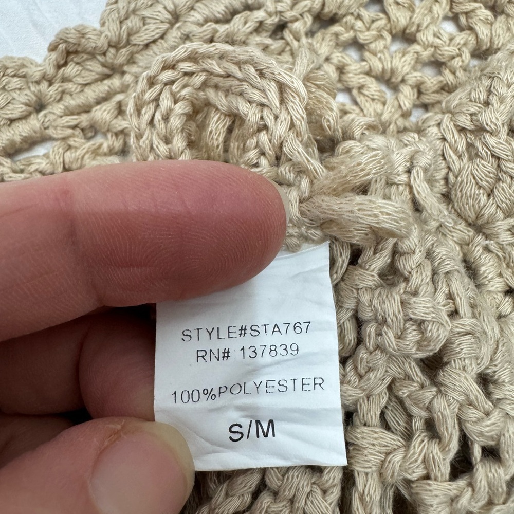 LUNA IVY.  Tan Cropped Cut Out Tank Top - Picture 6 of 6